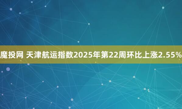 魔投网 天津航运指数2025年第22周环比上涨2.55%
